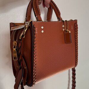 🎀 SOLD ✨ NWT 🎀 Coach Rogue 20 With Braid in Burnished Amber